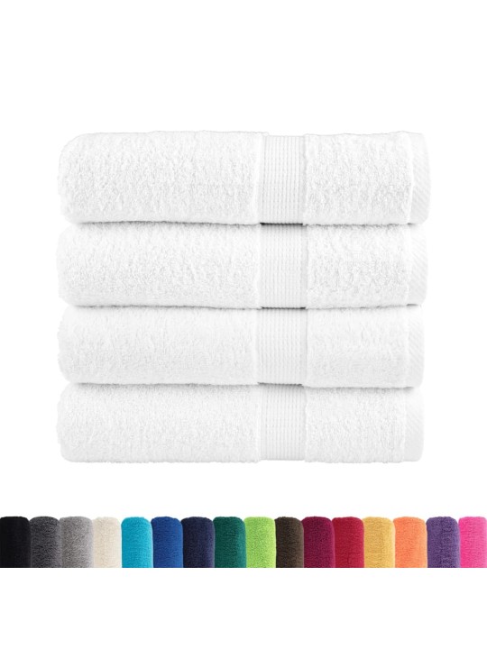 Premium pyyhkeet solund 4 kpl valk 70x140 cm 600 gsm