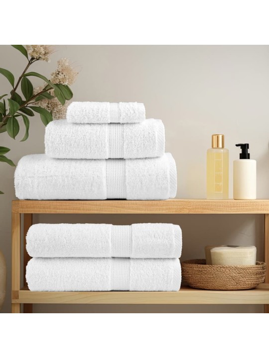 Premium pyyhkeet solund 4 kpl valk 70x140 cm 600 gsm
