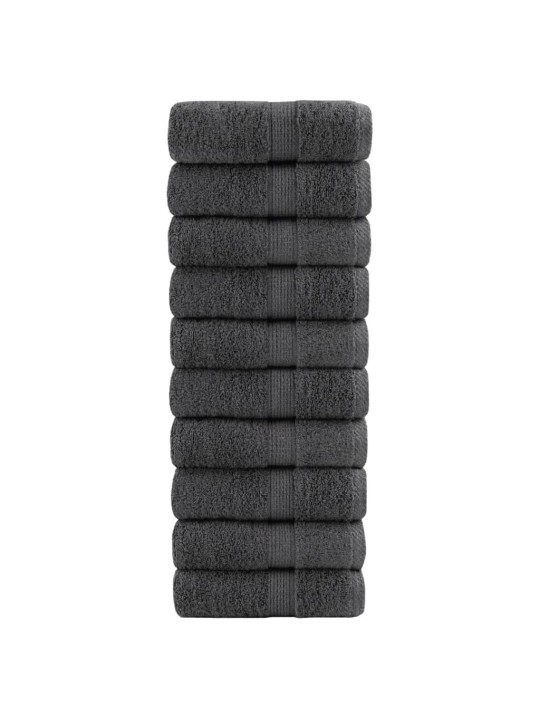 Premium pyyhkeet solund 10 kpl antras. 30x50 cm 600 gsm