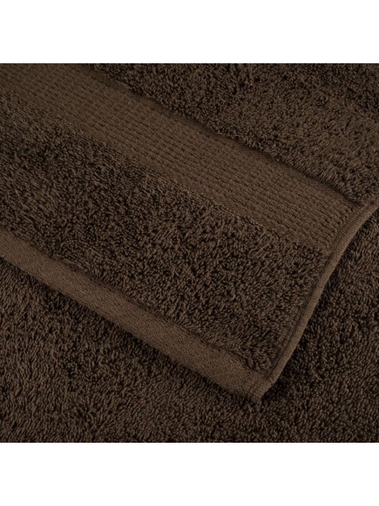 Premium pyyhkeet solund 10 kpl ruskea 50x100 cm 600 gsm
