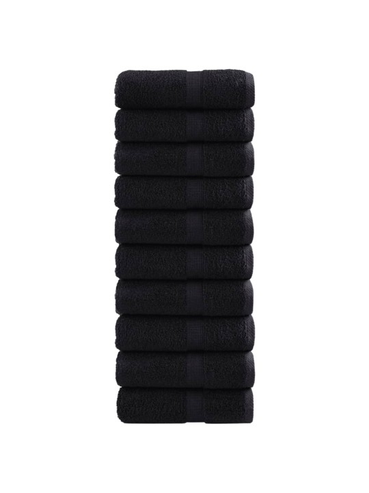 Saippuapyyhkeet solund 10 kpl musta 30x30 cm 600 gsm