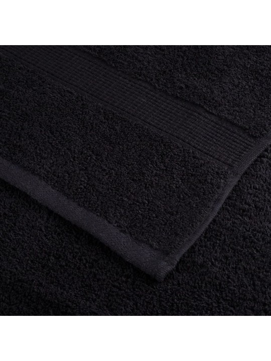 Premium pyyhkeet solund 10 kpl musta 50x100 cm 600 gsm