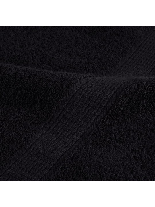 Premium pyyhkeet solund 10 kpl musta 50x100 cm 600 gsm