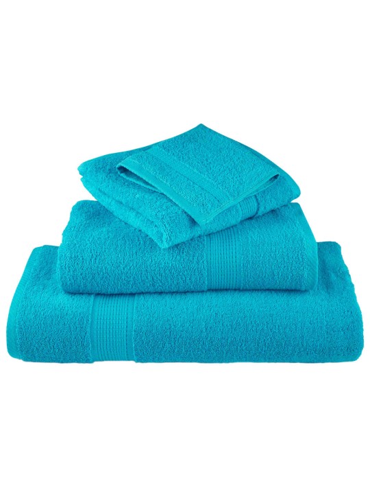 Premium pyyhkeet solund 2 kpl turkoosi 100x200 cm 600 gsm