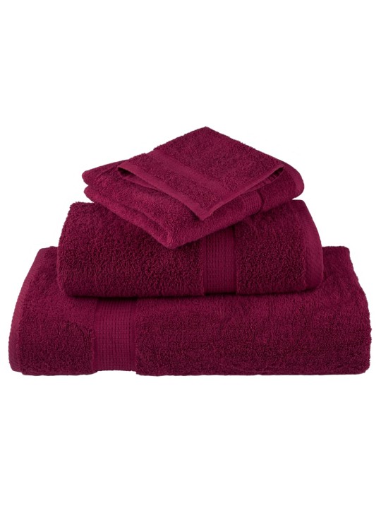 Premium pyyhkeet 8-osaa solund viininpunainen 600 gsm