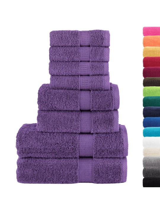 Premium pyyhkeet 8-osaa solund violetti 600 gsm