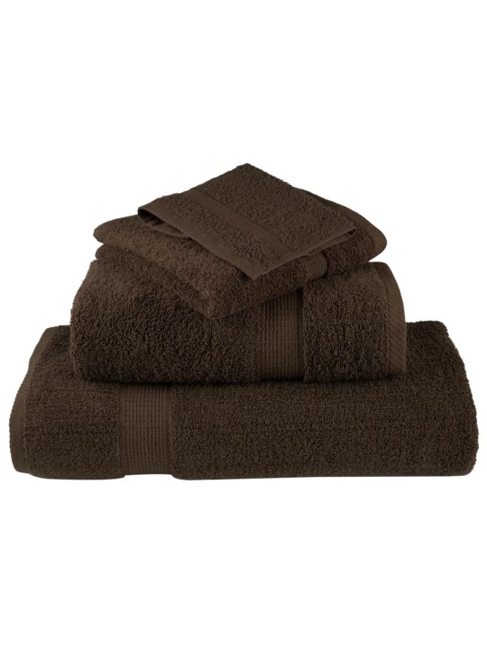 Premium pyyhkeet 6-osaa solund ruskea 600 gsm