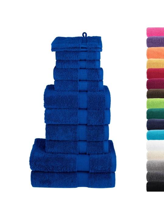 Premium pyyhkeet 12-osaa solund sininen 600 gsm