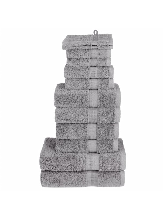 Premium pyyhkeet 12-osaa solund harmaa 600 gsm