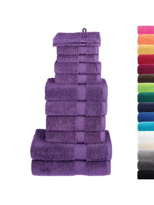 Premium pyyhkeet 12-osaa solund violetti 600 gsm