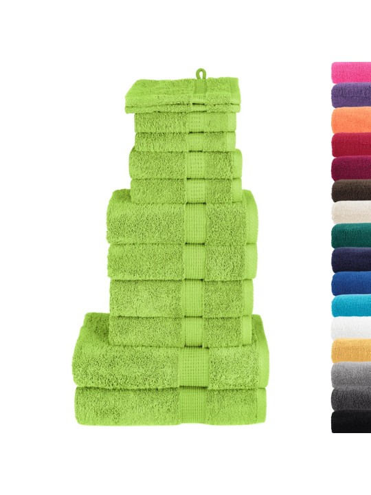 Premium pyyhkeet 12-osaa solund vihreä 600 gsm