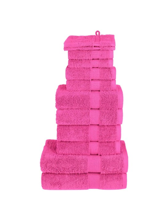 Premium pyyhkeet 12-osaa solund pinkki 600 gsm
