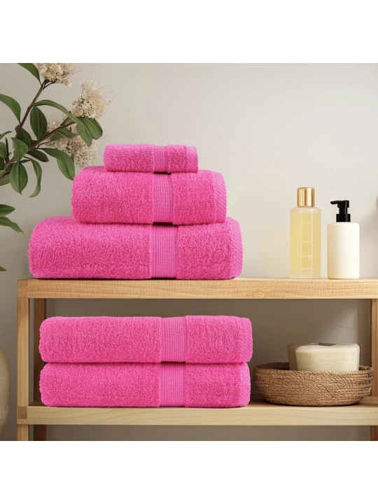 Premium pyyhkeet 12-osaa solund pinkki 600 gsm