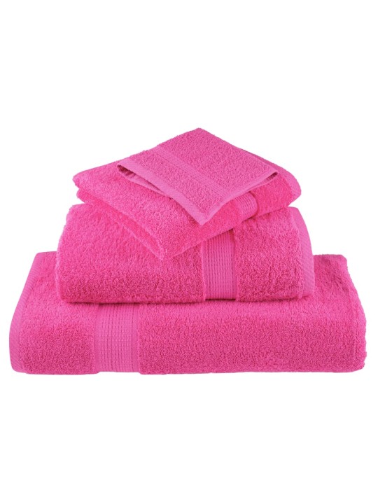 Premium pyyhkeet 12-osaa solund pinkki 600 gsm
