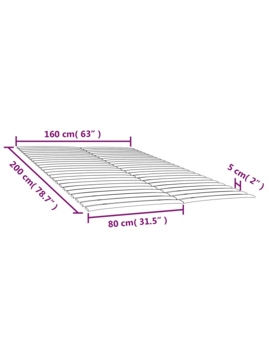 Sängyn sälepohjat 2 kpl 48 sälettä 80x200 cm