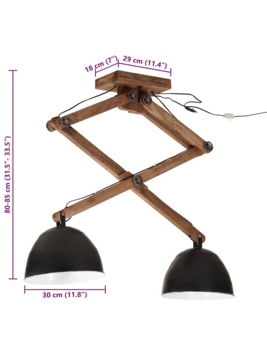 Kattovalaisin 25 W musta 29x18x85 cm E27