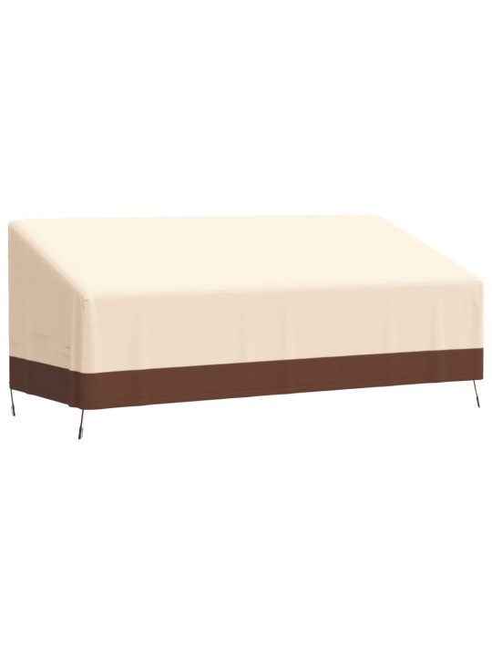 3-istuttava Penkinsuoja beige 204x86x48/73 cm 600D Oxford