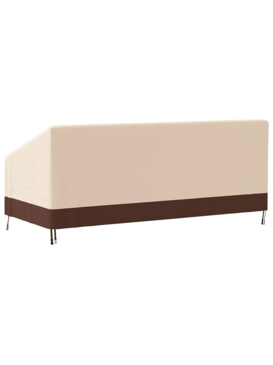 3-istuttava Penkinsuoja beige 204x86x48/73 cm 600D Oxford