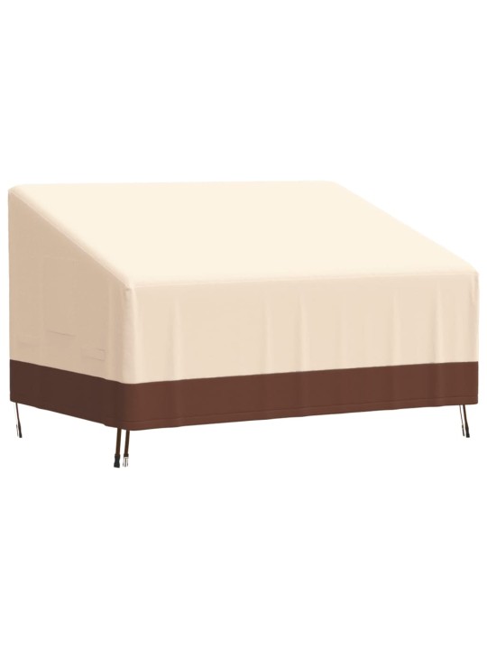 2-istuttava Penkinsuoja beige 137x97x48/74 cm 600D Oxford