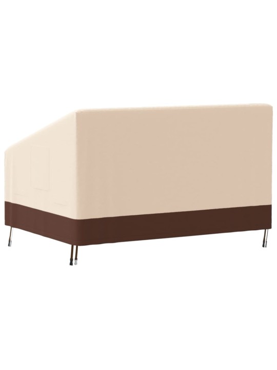 2-istuttava Penkinsuoja beige 137x97x48/74 cm 600D Oxford