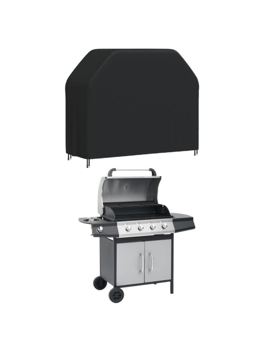 Ulkogrillin suojus 140x58x106 cm musta 420D Oxford