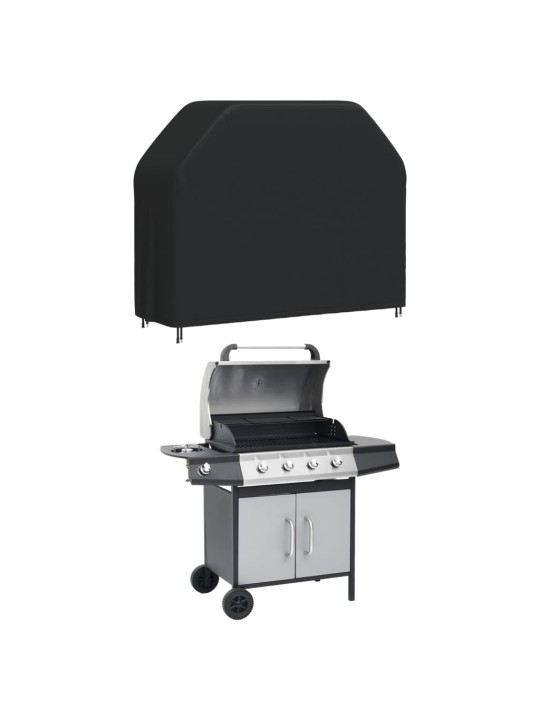 Ulkogrillin suojus 162x61x122 cm musta 420D Oxford