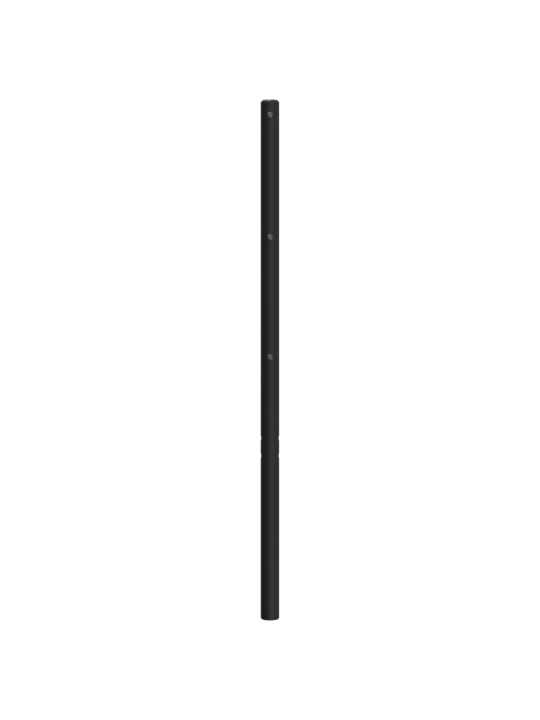 Metallinen sängynpääty musta 160 cm