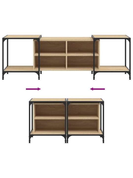 TV-taso Sonoma-tammi 153x37x50 cm tekninen puu