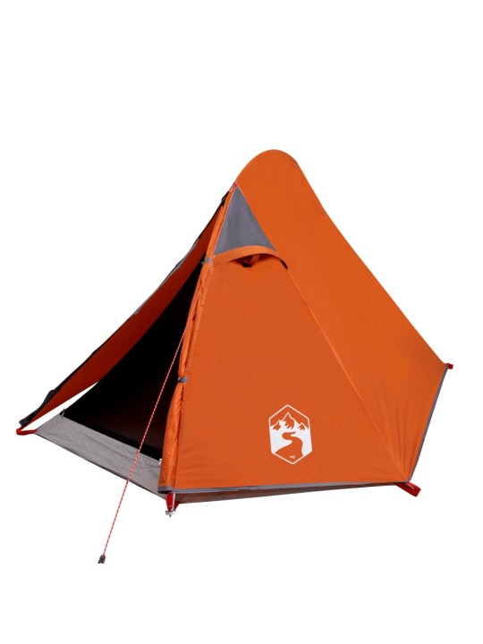 Retkiteltta 2 hengelle harmaa/oranssi 267x154x117 cm 185T tafti