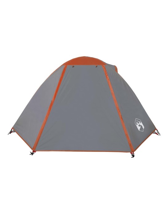 Retkiteltta 2 hengelle harmaa/oranssi 224x248x118 cm 185T tafti