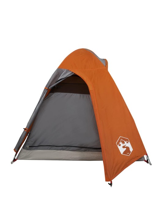 Retkiteltta 2 hengelle harmaa/oranssi 254x135x112 cm 185T tafti