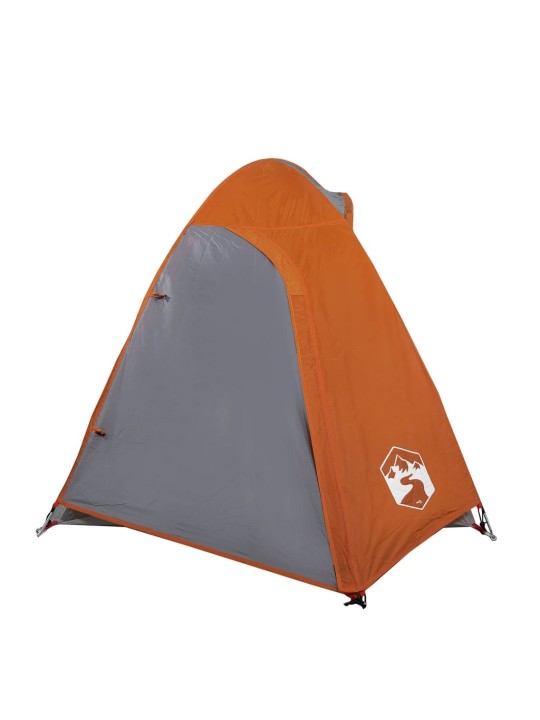 Retkiteltta 2 hengelle harmaa/oranssi 254x135x112 cm 185T tafti