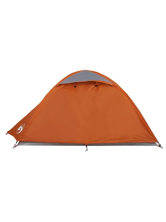 Retkiteltta 2 hengelle harmaa/oranssi 254x135x112 cm 185T tafti