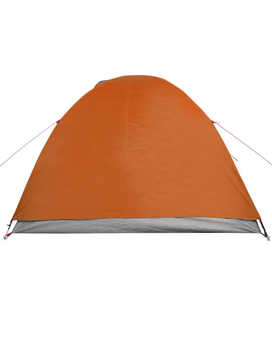 Retkiteltta 4 hengelle harmaa/oranssi 267x272x145 cm 185T tafti