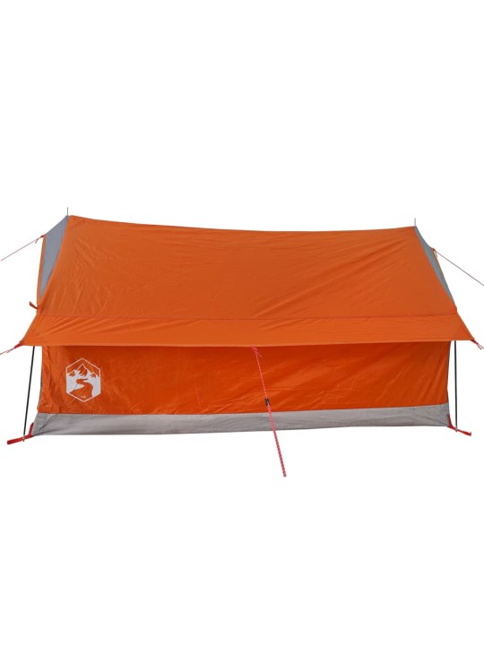 Retkiteltta 2 hengelle harmaa/oranssi 193x122x96 cm 185T tafti