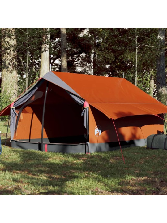 Retkiteltta 2 hengelle harmaa/oranssi 193x122x96 cm 185T tafti