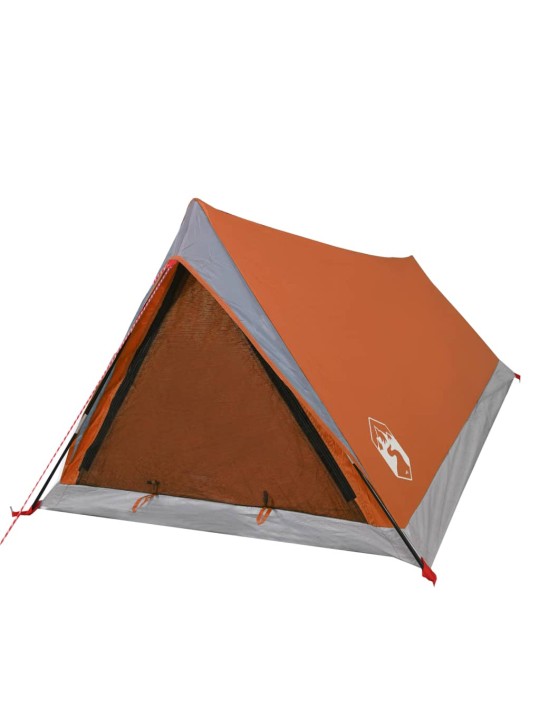 Retkiteltta 2 hengelle harm/oranssi 200x120x88/62 cm 185T tafti