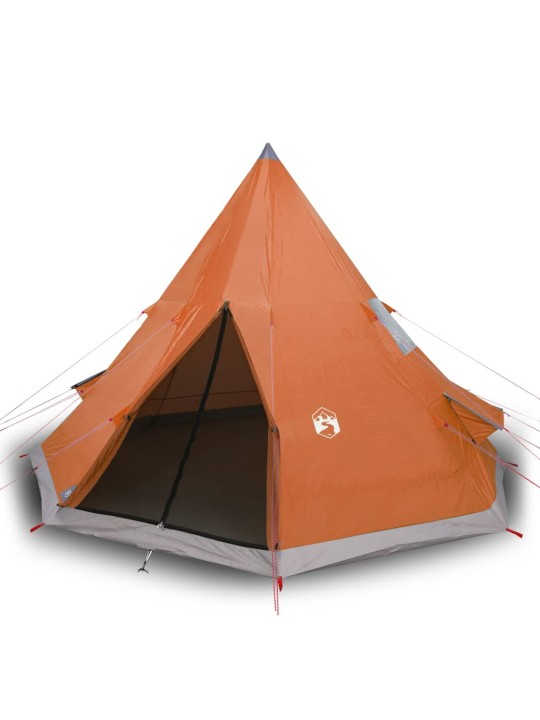 Retkiteltta 4 hengelle harmaa/oranssi 367x367x259 cm 185T tafti