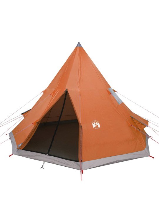 Retkiteltta 4 hengelle harmaa/oranssi 367x367x259 cm 185T tafti