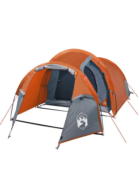 Retkiteltta 3 hengelle harmaa/oranssi 370x185x116 cm 185T tafti