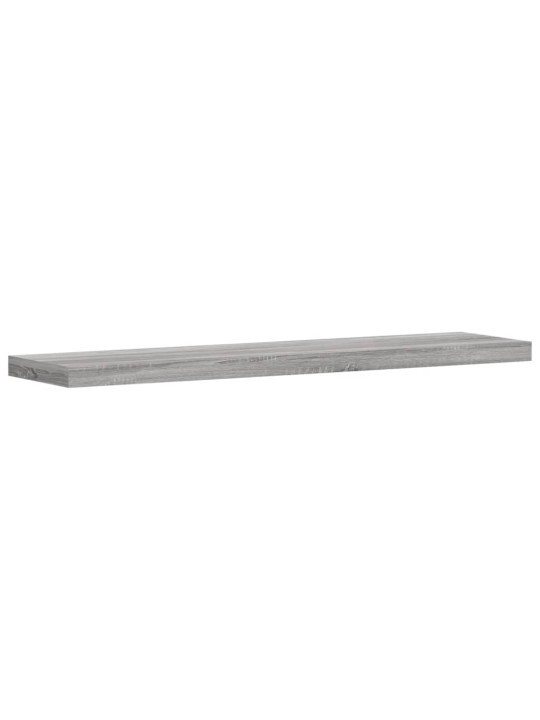 Seinähyllyt 4 kpl harmaa Sonoma 40x10x1,5 cm tekninen puu