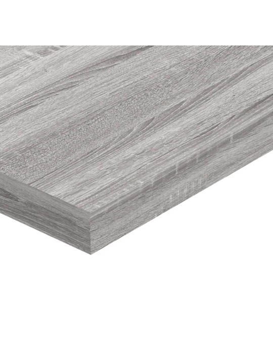 Seinähyllyt 4 kpl harmaa Sonoma 40x10x1,5 cm tekninen puu