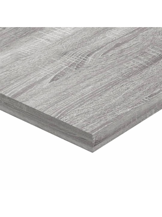 Seinähyllyt 4 kpl harmaa Sonoma 40x20x1,5 cm tekninen puu