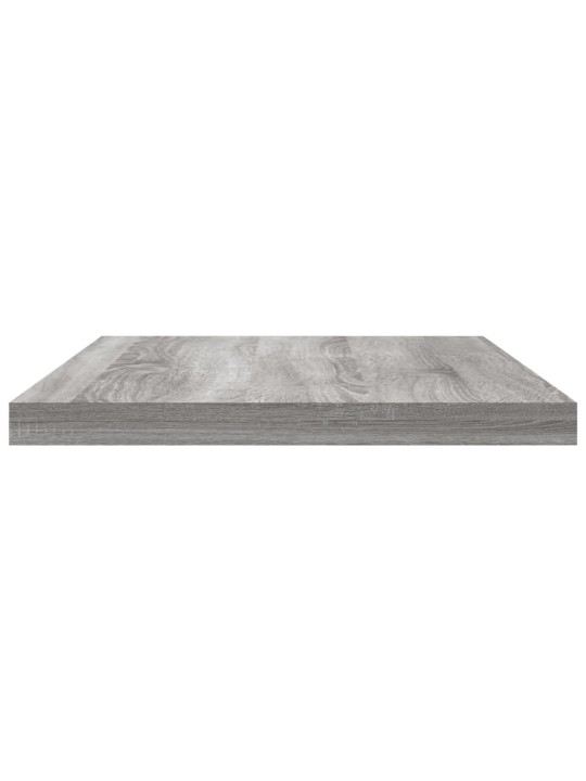 Seinähyllyt 8 kpl harmaa Sonoma 40x20x1,5 cm tekninen puu