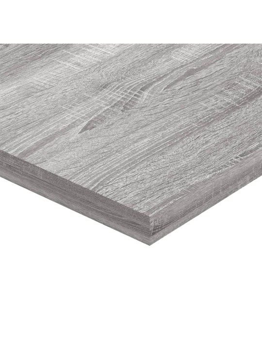 Seinähyllyt 8 kpl harmaa Sonoma 40x20x1,5 cm tekninen puu