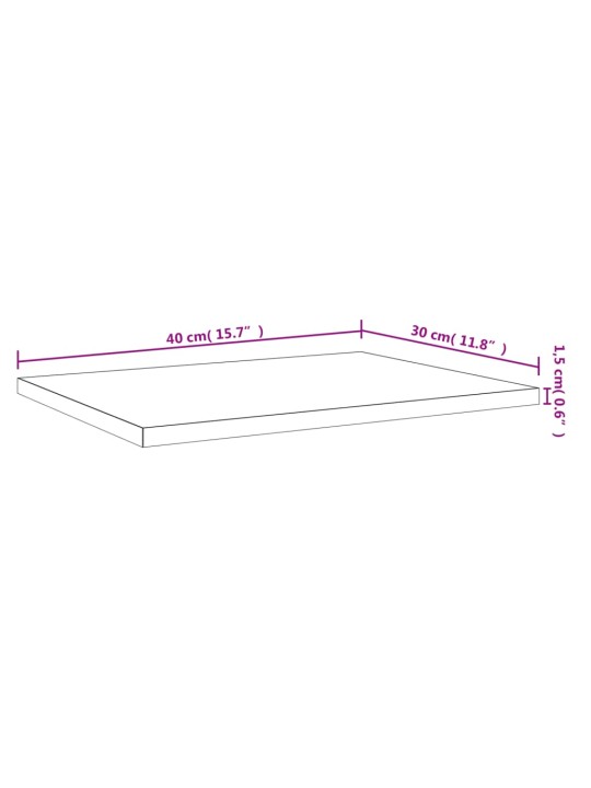 Seinähyllyt 4 kpl savutammi 40x30x1,5 cm tekninen puu