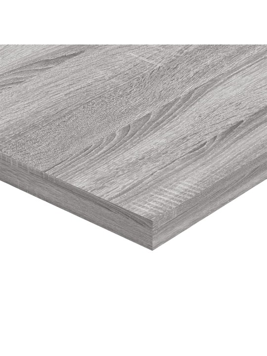 Seinähyllyt 4 kpl harmaa Sonoma 40x30x1,5 cm tekninen puu