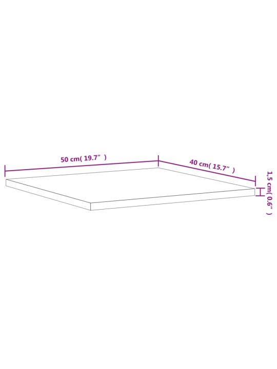 Seinähyllyt 4 kpl harmaa Sonoma 40x50x1,5 cm tekninen puu