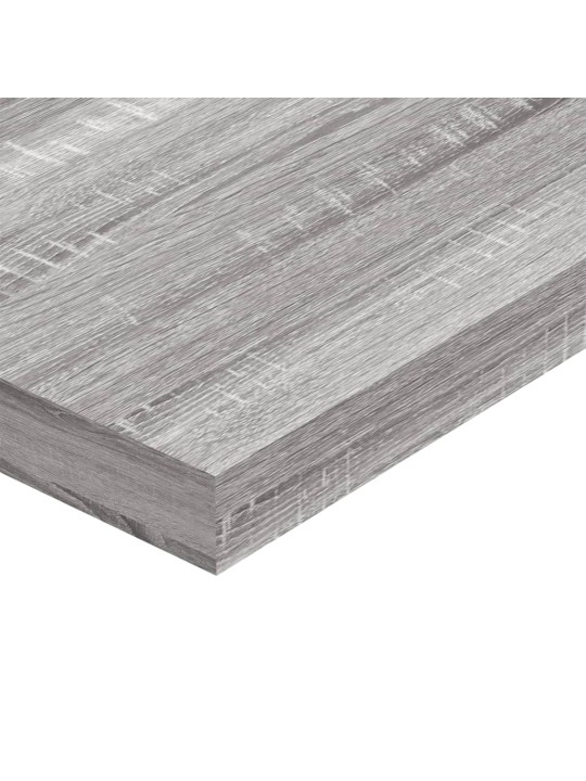 Seinähyllyt 4 kpl harmaa Sonoma 60x10x1,5 cm tekninen puu