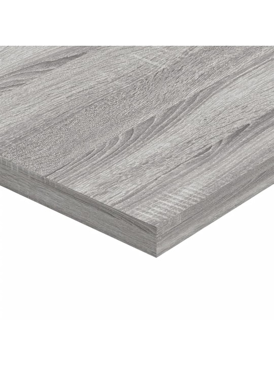 Seinähyllyt 4 kpl harmaa Sonoma 60x40x1,5 cm tekninen puu